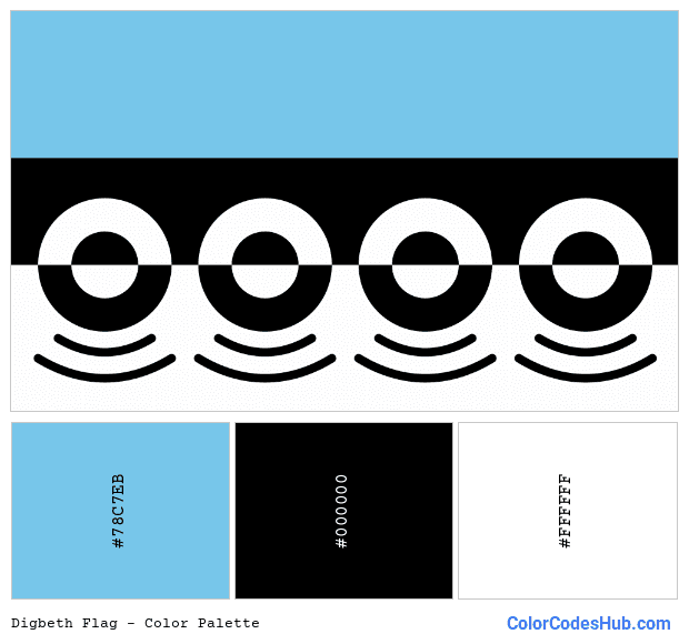 Digbeth flag color palette