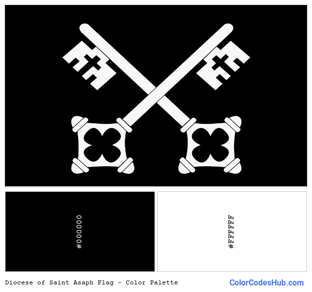 Diocese of Saint Asaph flag color palette