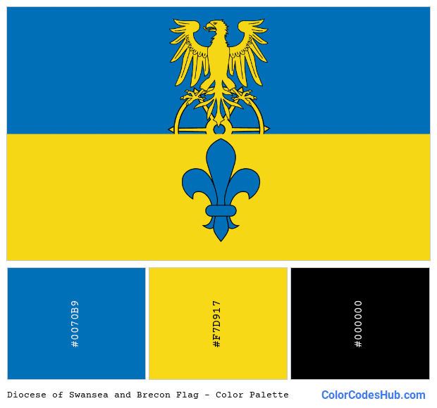 Diocese of Swansea and Brecon flag color palette