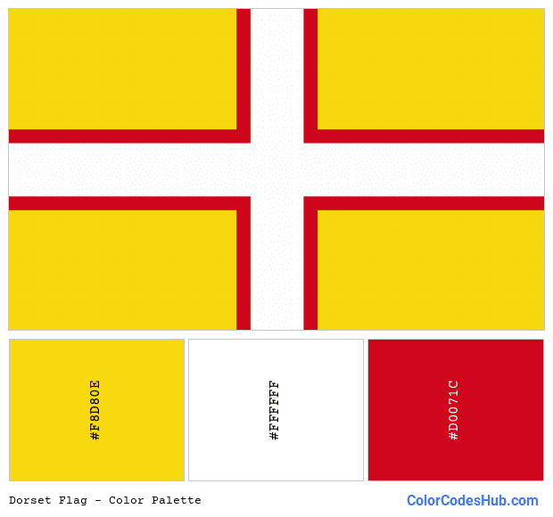 Dorset flag color palette