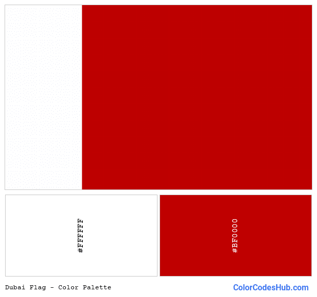 Dubai flag color palette