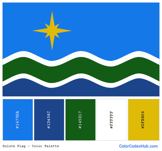 Duluth flag color palette
