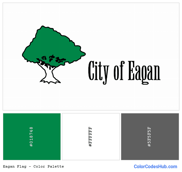 Eagan flag color palette