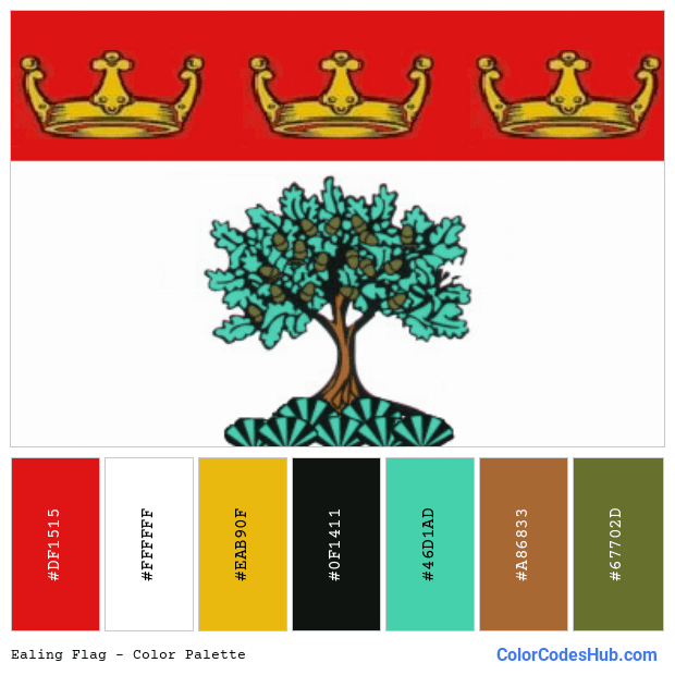 Ealing flag color palette