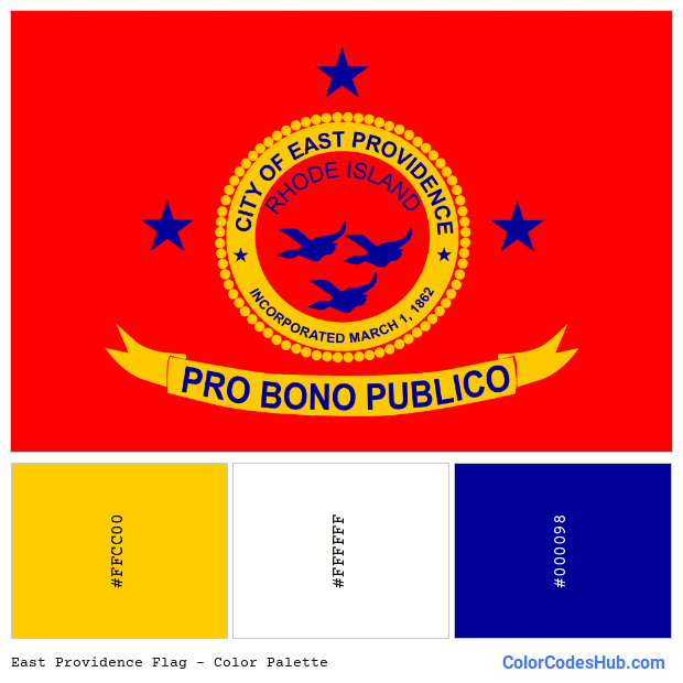 East Providence flag color palette