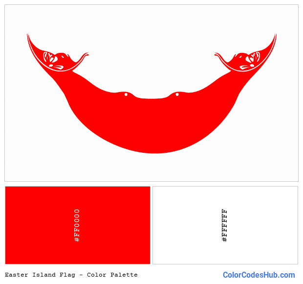 Easter Island flag color palette