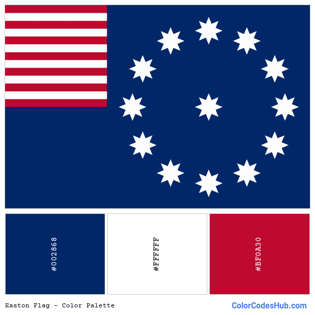 Easton flag color palette