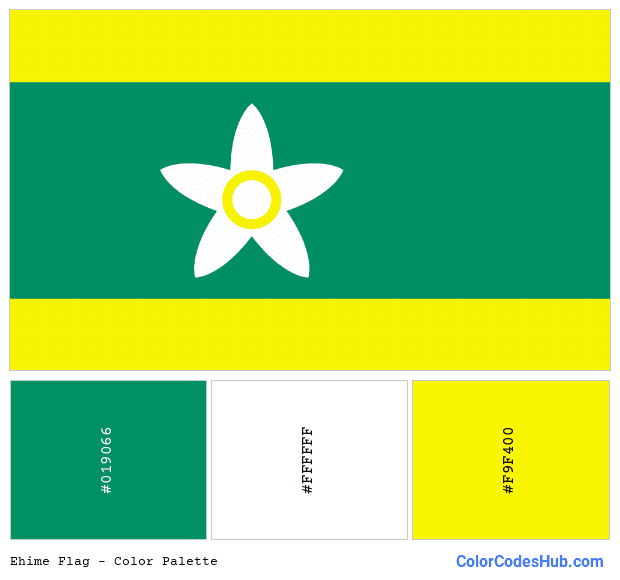 Ehime flag color palette