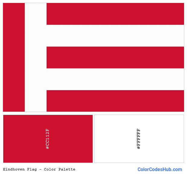 Eindhoven flag color palette