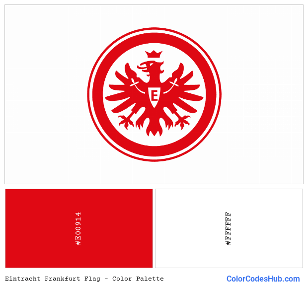 Eintracht Frankfurt flag color palette