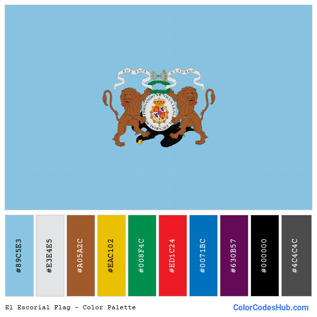 El Escorial flag color palette