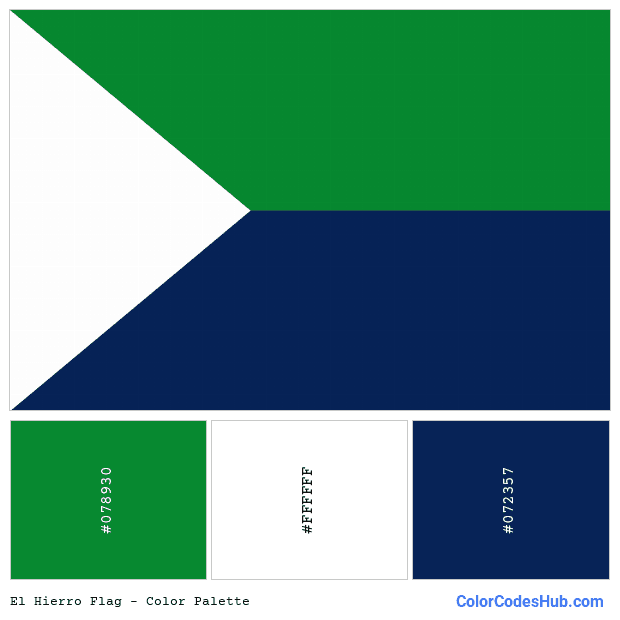 El Hierro flag color palette