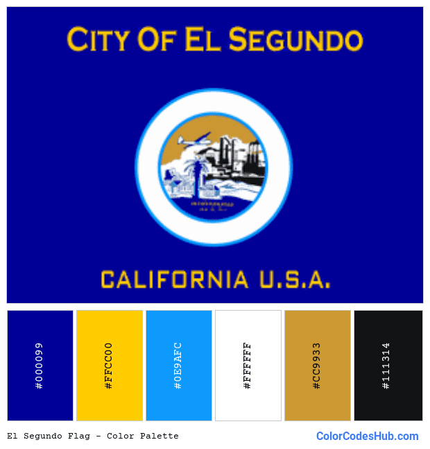 El Segundo flag color palette