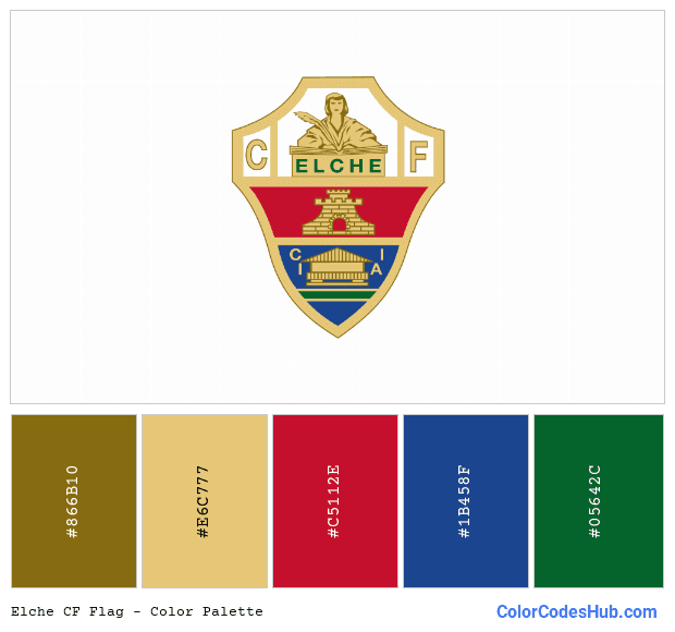 Elche CF flag color palette