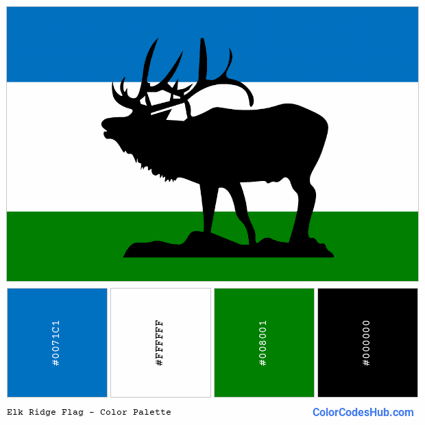 Elk Ridge flag color palette