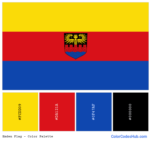 Emden flag color palette