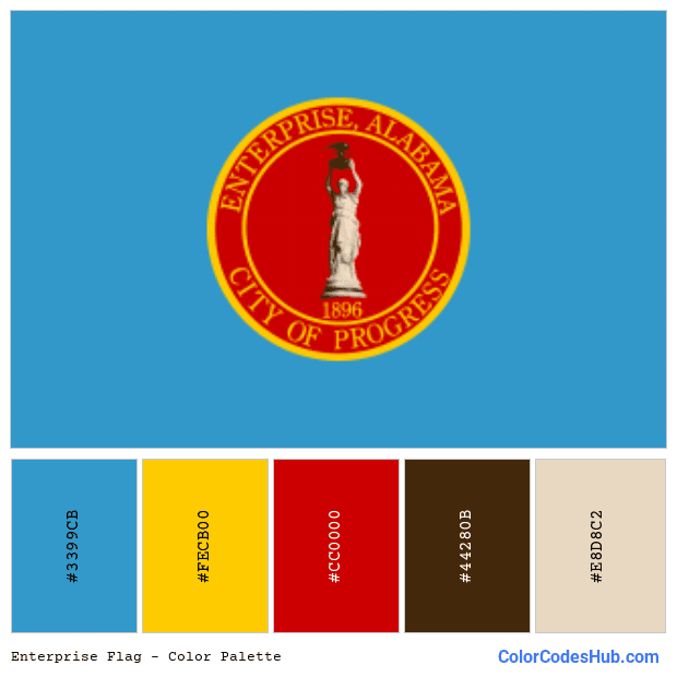 Enterprise flag color palette