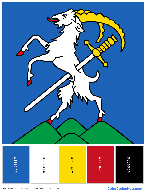 Entremont flag color palette
