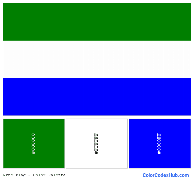 Erne flag color palette