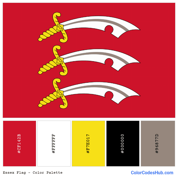 Essex flag color palette