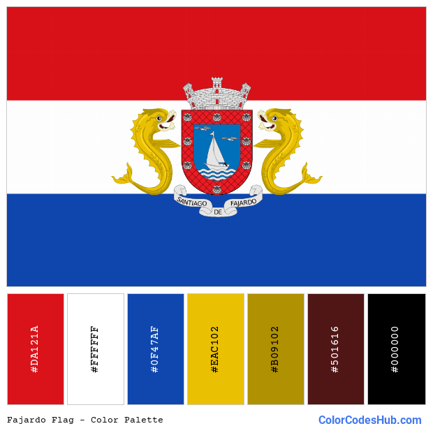 Fajardo flag color palette