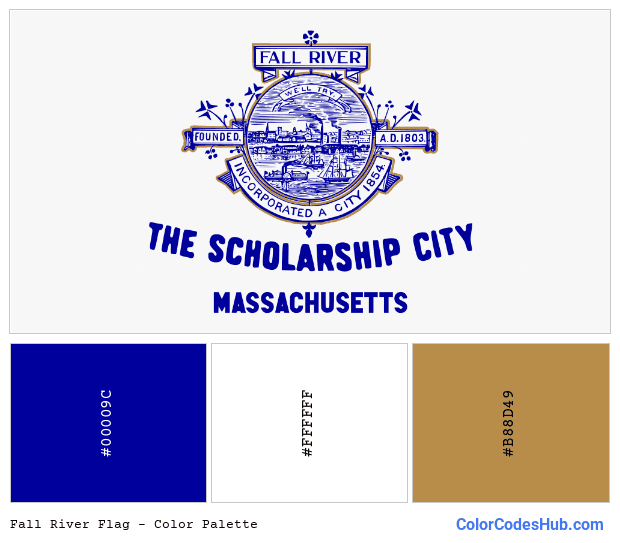 Fall River flag color palette