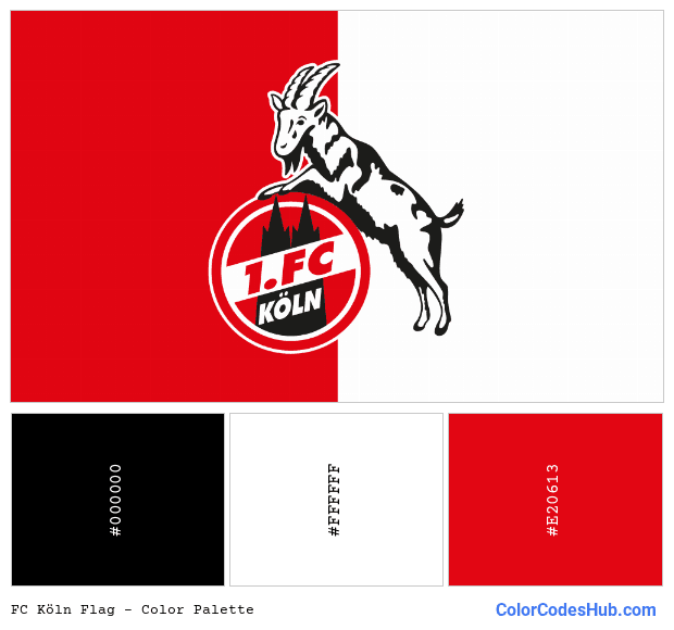 FC Köln flag color palette