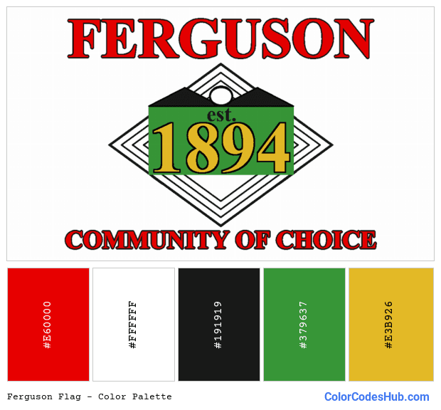 Ferguson flag color palette