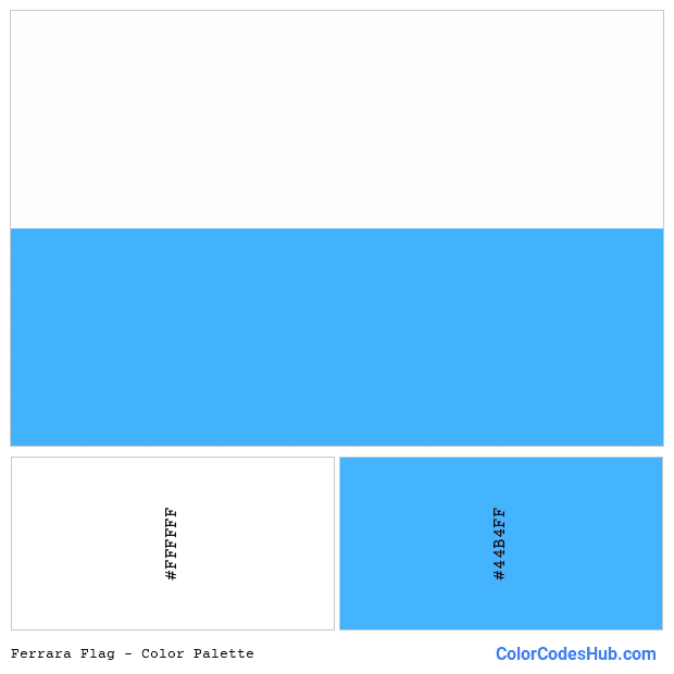 Ferrara flag color palette