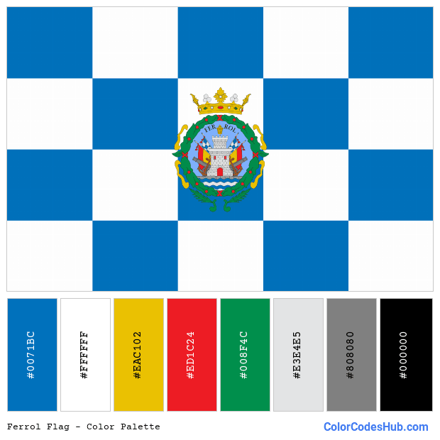 Ferrol flag color palette
