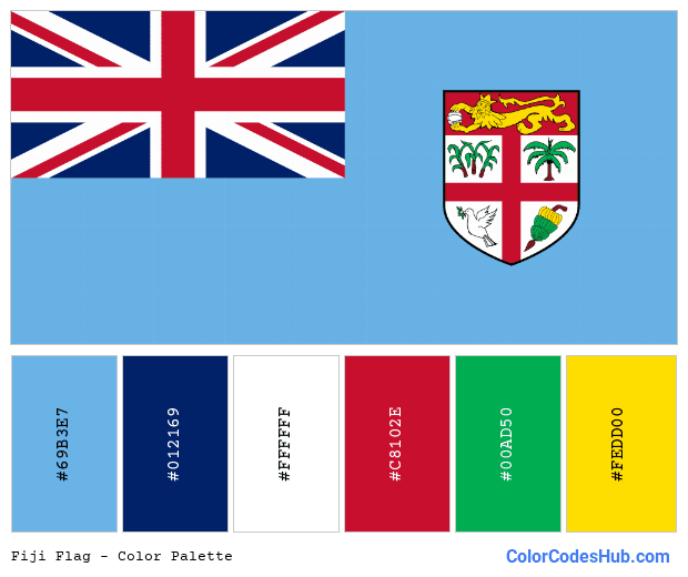 Fiji flag color palette