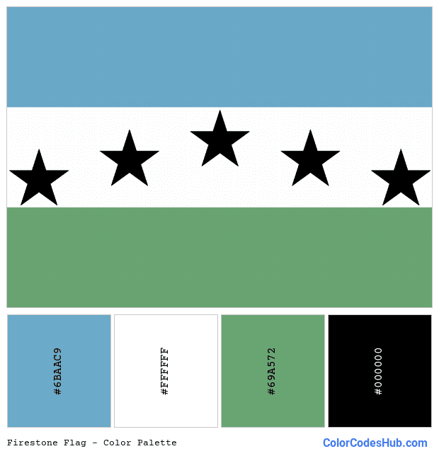 Firestone flag color palette