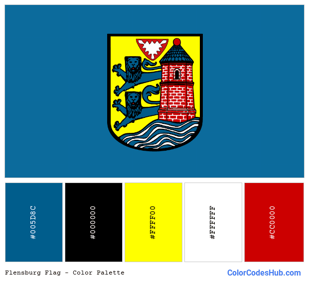 Flensburg flag color palette
