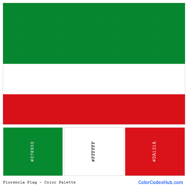 Florencia flag color palette