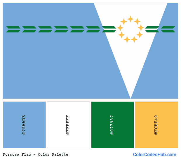 Formosa flag color palette