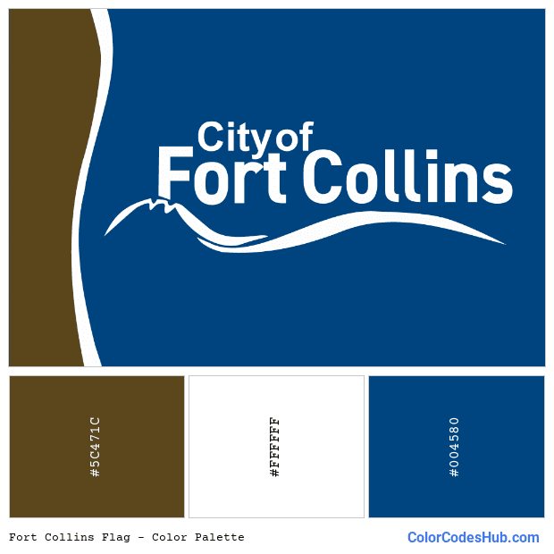 Fort Collins flag color palette