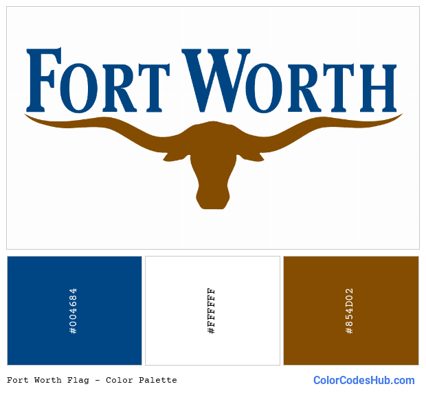 Fort Worth flag color palette