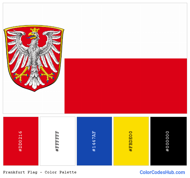 Frankfurt flag color palette