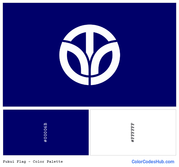 Fukui flag color palette