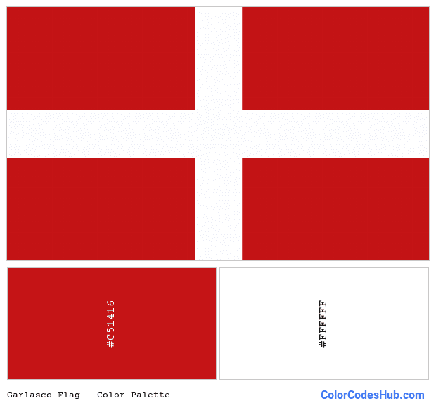 Garlasco flag color palette