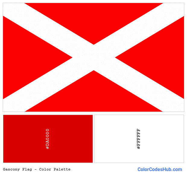Gascony flag color palette