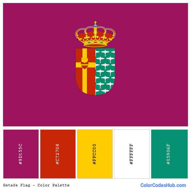 Getafe flag color palette