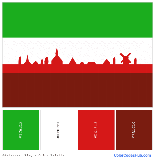 Gieterveen flag color palette