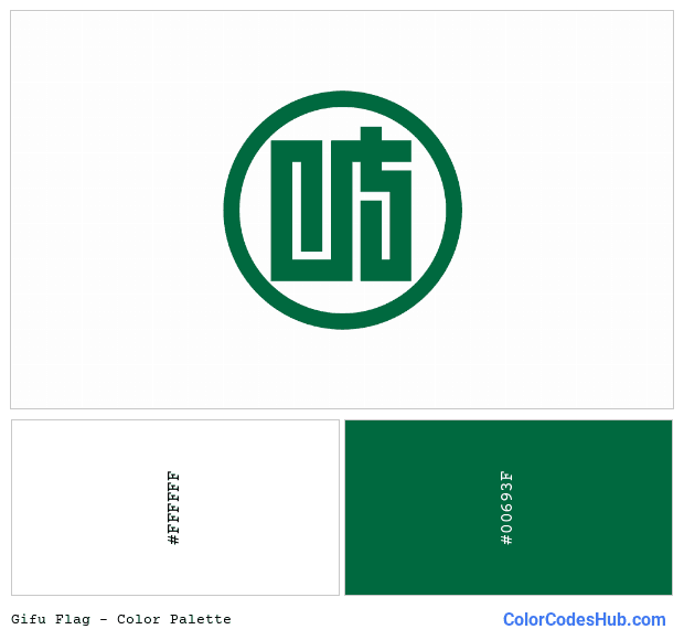 Gifu flag color palette