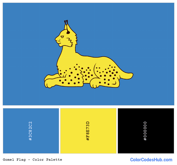 Gomel flag color palette