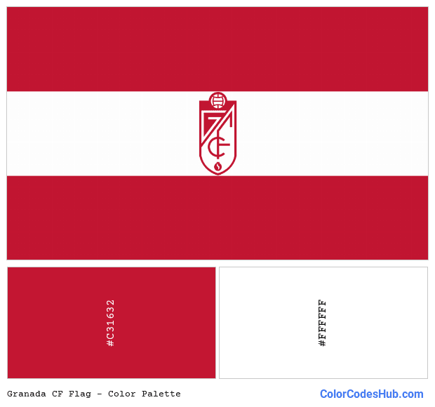 Granada CF flag color palette