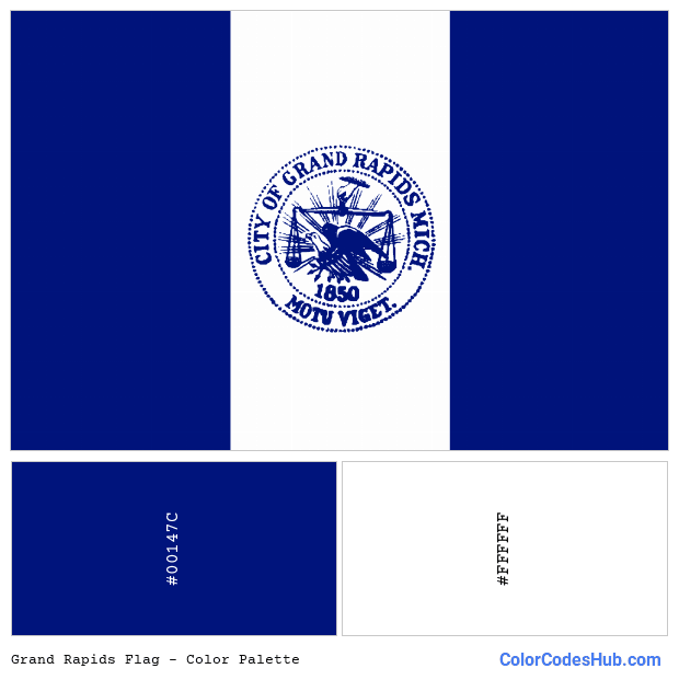 Grand Rapids flag color palette