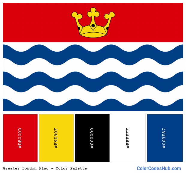 Greater London flag color palette