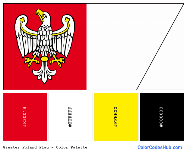 Greater Poland flag color palette