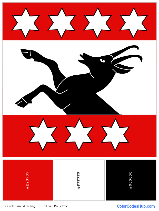 Grindelwald flag color palette